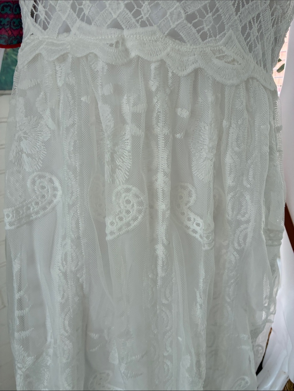 Rebellion White Lace Maxi Dress - Picture 3 of 6